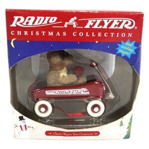 Vintage RADIO FLYER 3" long Christmas Ornament 1998 NEW, PACKAGE DAMAGED